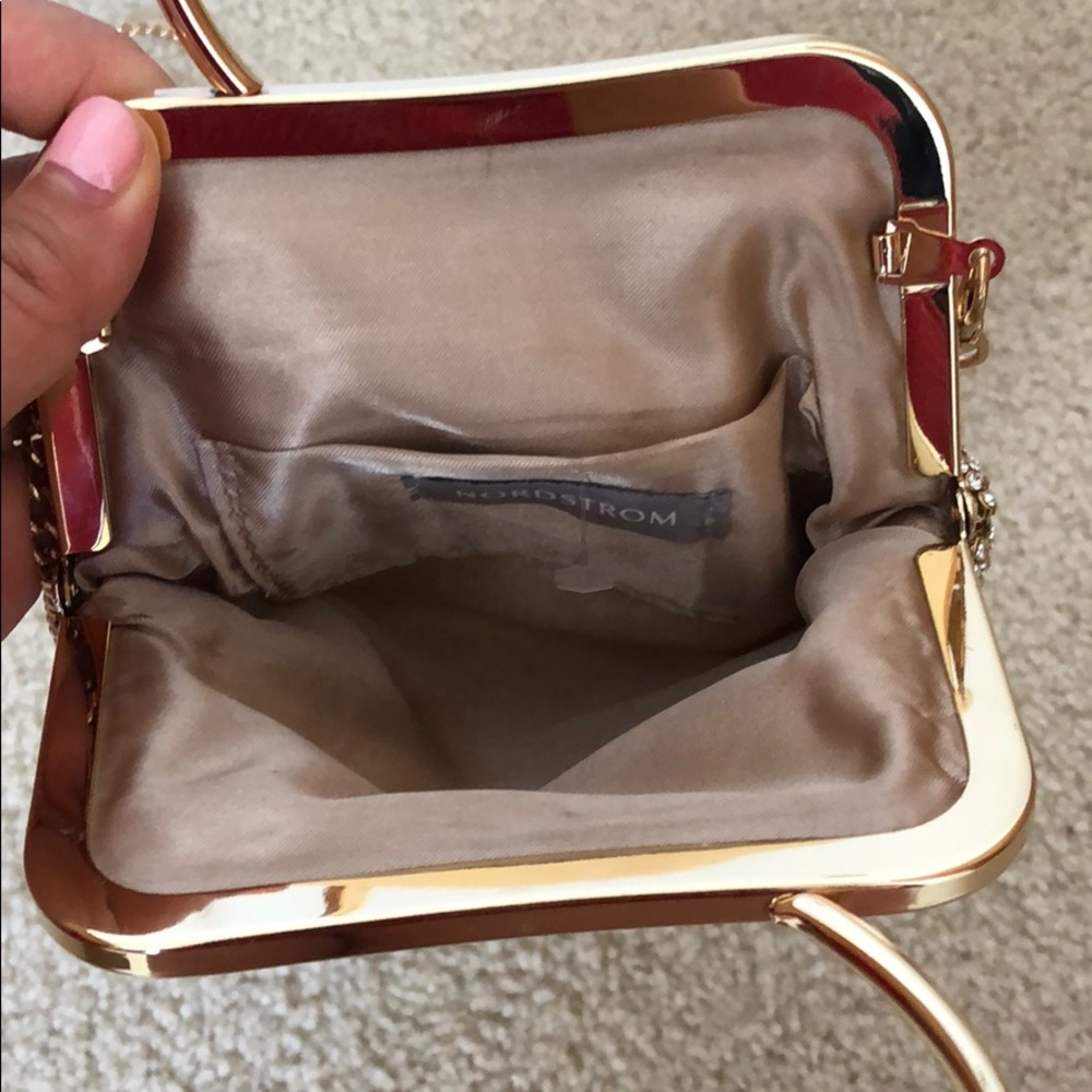 NWOT Nordstrom ring mesh clutch - Picture 4 of 4